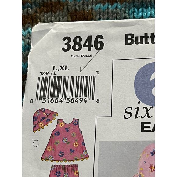Butterick 3846 pattern toddlers top shorts pants hat sz L XL - Picture 2 of 7